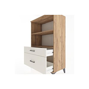 Hyperion Dolap 2 Raflı 2 Çekmeceli 88x44x134 Çam-aytaşı