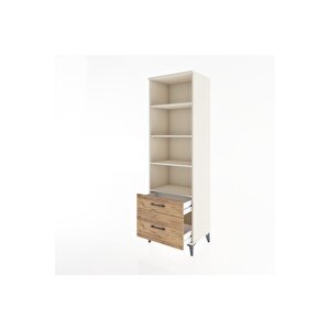 Hyperion Dolap 4 Raflı 2 Çekmeceli 60x44x195 Aytaşı-çam