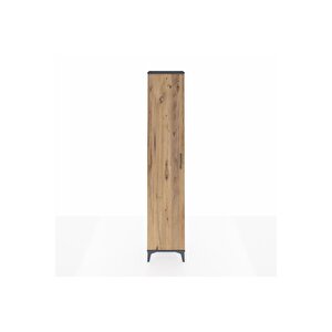 Arges Dolap 2 Raflı Tek Kapaklı Tek Askılı 44x30x221 Antrasit-çam