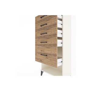 Arges Dolap 5 Çekmeceli 60x30x134 Aytaşı-çam