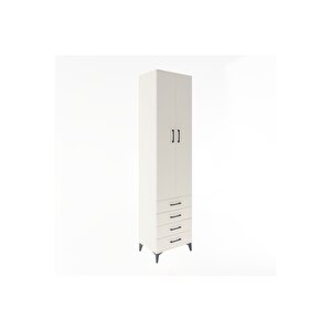 Hyperion Dolap 5 Raflı 4 Çekmeceli 2 Kapaklı 60x44x243 Aytaşı-aytaşı