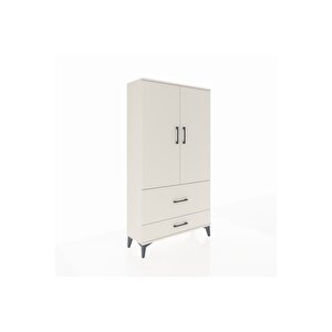 Arges Dolap Tek Raflı 2 Çekmeceli Tek Askılı 88x30x163 Aytaşı-aytaşı