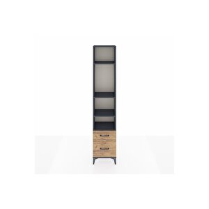 Arges Dolap 4 Raflı 2 Çekmeceli 44x30x221 Antrasit-çam