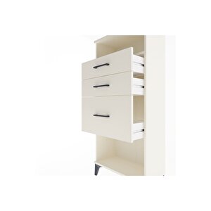 Arges Dolap Tek Raflı 3 Çekmeceli 60x30x134 Aytaşı-aytaşı