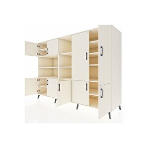 Kronos Dolap 14 Raflı 9 Kapaklı 220x59x163 Aytaşı-aytaşı