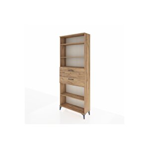 Arges Dolap 4 Raflı 2 Çekmeceli 88x30x221 Çam-çam