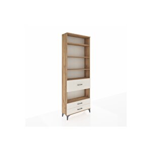 Arges Dolap 5 Raflı 3 Çekmeceli 88x30x243 Çam-aytaşı