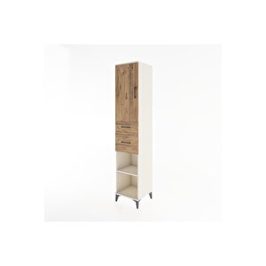 Hyperion Dolap 4 Raflı 2 Çekmeceli Tek Kapaklı 44x44x221 Aytaşı-çam