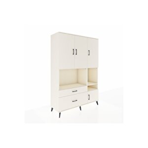 Hyperion Gardrop 7 Raflı 2 Çekmeceli 4 Kapaklı 132x44x195 Aytaşı-aytaşı