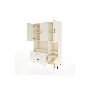 Hyperion Gardrop 7 Raflı 2 Çekmeceli 4 Kapaklı 132x44x195 Aytaşı-aytaşı