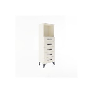 Arges Dolap Tek Raflı 5 Çekmeceli 44x30x134 Aytaşı-aytaşı