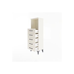 Arges Dolap Tek Raflı 5 Çekmeceli 44x30x134 Aytaşı-aytaşı