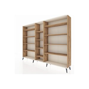 Arges Dolap 11 Raflı  220x30x163 Çam-aytaşı/çam