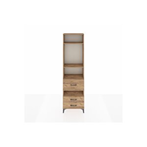 Arges Dolap 4 Raflı 3 Çekmeceli 60x30x221 Çam-çam