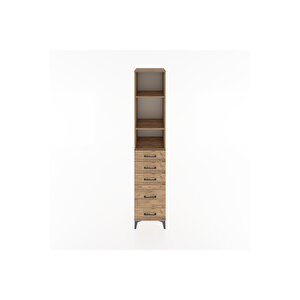 Hyperion Dolap 3 Raflı 5 Çekmeceli 44x44x221 Çam-çam