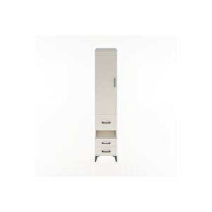Hyperion Dolap 3 Raflı 3 Çekmeceli Tek Askılı 44x44x221 Aytaşı-aytaşı