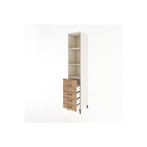 Hyperion Dolap 3 Raflı 4 Çekmeceli 44x44x221 Aytaşı-çam