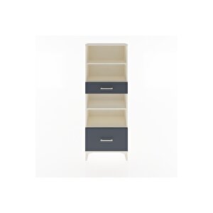 Arges Dolap 4 Raflı 2 Çekmeceli 60x30x163 Aytaşı-antrasit