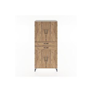 Hyperion Dolap 4 Raflı 2 Çekmeceli 4 Kapaklı 88x44x195 Aytaşı-çam