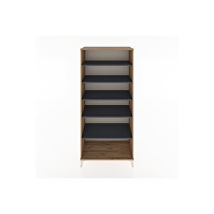 Hyperion Dolap 5 Raflı 88x44x195 Çam-antrasit