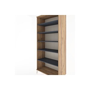 Hyperion Dolap 5 Raflı 88x44x195 Çam-antrasit