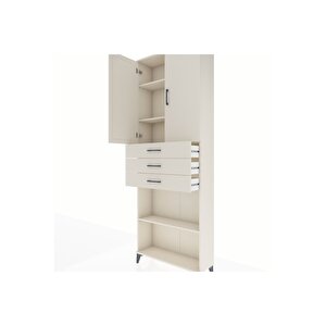 Arges Dolap 4 Raflı 3 Çekmeceli 2 Kapaklı 88x30x243 Aytaşı-aytaşı