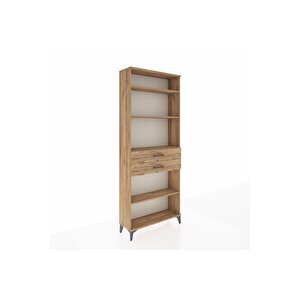 Arges Dolap 4 Raflı 2 Çekmeceli 88x30x221 Çam-çam