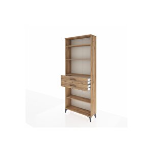 Arges Dolap 4 Raflı 2 Çekmeceli 88x30x221 Çam-çam