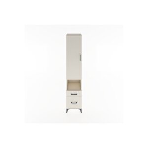 Hyperion Dolap 4 Raflı 2 Çekmeceli Tek Kapaklı 44x44x221 Aytaşı-aytaşı