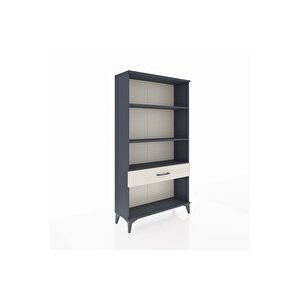 Arges Dolap 3 Raflı Tek Çekmeceli 88x30x163 Antrasit-aytaşı