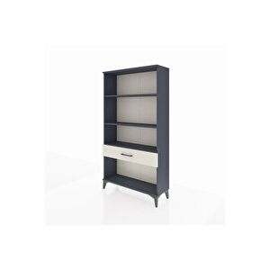 Arges Dolap 3 Raflı Tek Çekmeceli 88x30x163 Antrasit-aytaşı