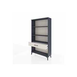 Arges Dolap 3 Raflı Tek Çekmeceli 88x30x163 Antrasit-aytaşı