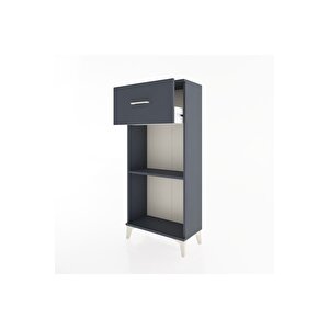 Hyperion Dolap Tek Raflı Tek Çekmeceli 60x44x134 Antrasit-antrasit