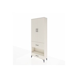 Arges Dolap 4 Raflı 2 Çekmeceli 2 Kapaklı 88x30x221 Aytaşı-aytaşı