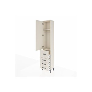 Arges Dolap 2 Raflı 4 Çekmeceli Tek Askılı 44x30x221 Aytaşı-aytaşı