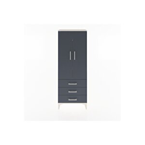 Arges Dolap 4 Raflı 3 Çekmeceli 2 Kapaklı 60x30x163 Aytaşı-antrasit