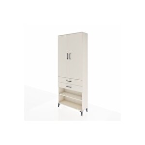 Arges Dolap 4 Raflı 2 Çekmeceli 2 Kapaklı 88x30x221 Aytaşı-aytaşı