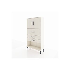 Arges Dolap 2 Raflı 3 Çekmeceli 2 Kapaklı 88x30x163 Aytaşı-aytaşı