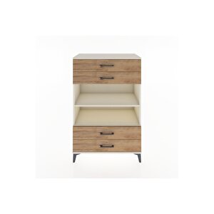 Hyperion Dolap 2 Raflı 4 Çekmeceli 88x44x134 Aytaşı-çam