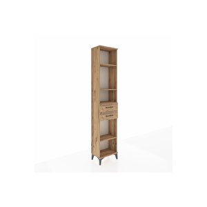 Arges Dolap 4 Raflı 2 Çekmeceli 44x30x221 Çam-çam