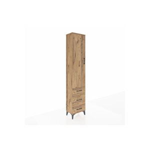 Arges Dolap 2 Raflı 3 Çekmeceli Tek Askılı 44x30x221 Çam-çam