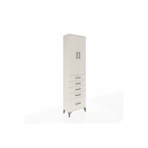 Arges Dolap 2 Raflı 5 Çekmeceli Tek Askılı 60x30x221 Aytaşı-aytaşı