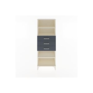 Arges Dolap 3 Raflı 3 Çekmeceli 60x30x163 Aytaşı-antrasit