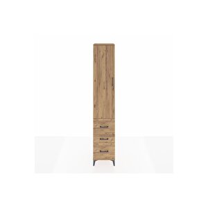 Hyperion Dolap 4 Raflı 3 Çekmeceli Tek Kapaklı 44x44x243 Çam-çam