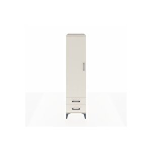 Kronos Dolap Tek Raflı 2 Çekmeceli Tek Askılı 44x59x182 Aytaşı-aytaşı
