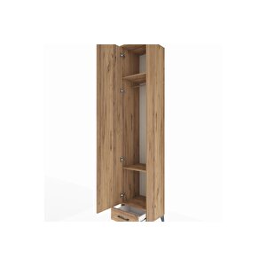Hyperion Dolap 3 Raflı Tek Çekmeceli Tek Askılı 44x44x243 Çam-çam