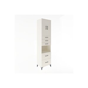 Hyperion Dolap 3 Raflı 5 Çekmeceli 2 Kapaklı 60x44x243 Aytaşı-aytaşı