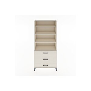 Hyperion Dolap 4 Raflı 3 Çekmeceli 88x44x195 Aytaşı-aytaşı