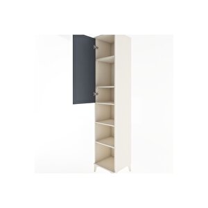 Hyperion Dolap 5 Raflı Tek Kapaklı 44x44x221 Aytaşı-antrasit