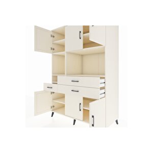 Kronos Dolap 9 Raflı 3 Çekmeceli 6 Kapaklı 132x59x195 Aytaşı-aytaşı/aytaşı